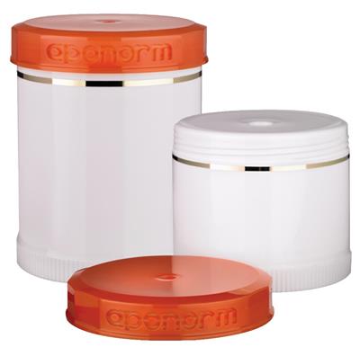 TOPITEC® Tégely 100 g-os Narancs/Fehér (15 db)