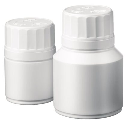 Kapszula tartó tégely, választható kupakkal, 100ml, 10db