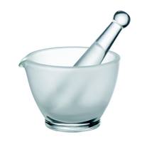 Üveg mozsár borszilikát füst üveg pisztillusal 150mm