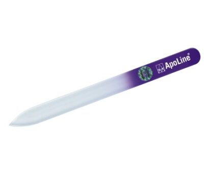 ApoLine® Üveg körömreszelő, 14 cm, lila